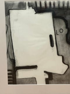 Semi-Abstract Black and White Drawing by Lorraine Ginsburg