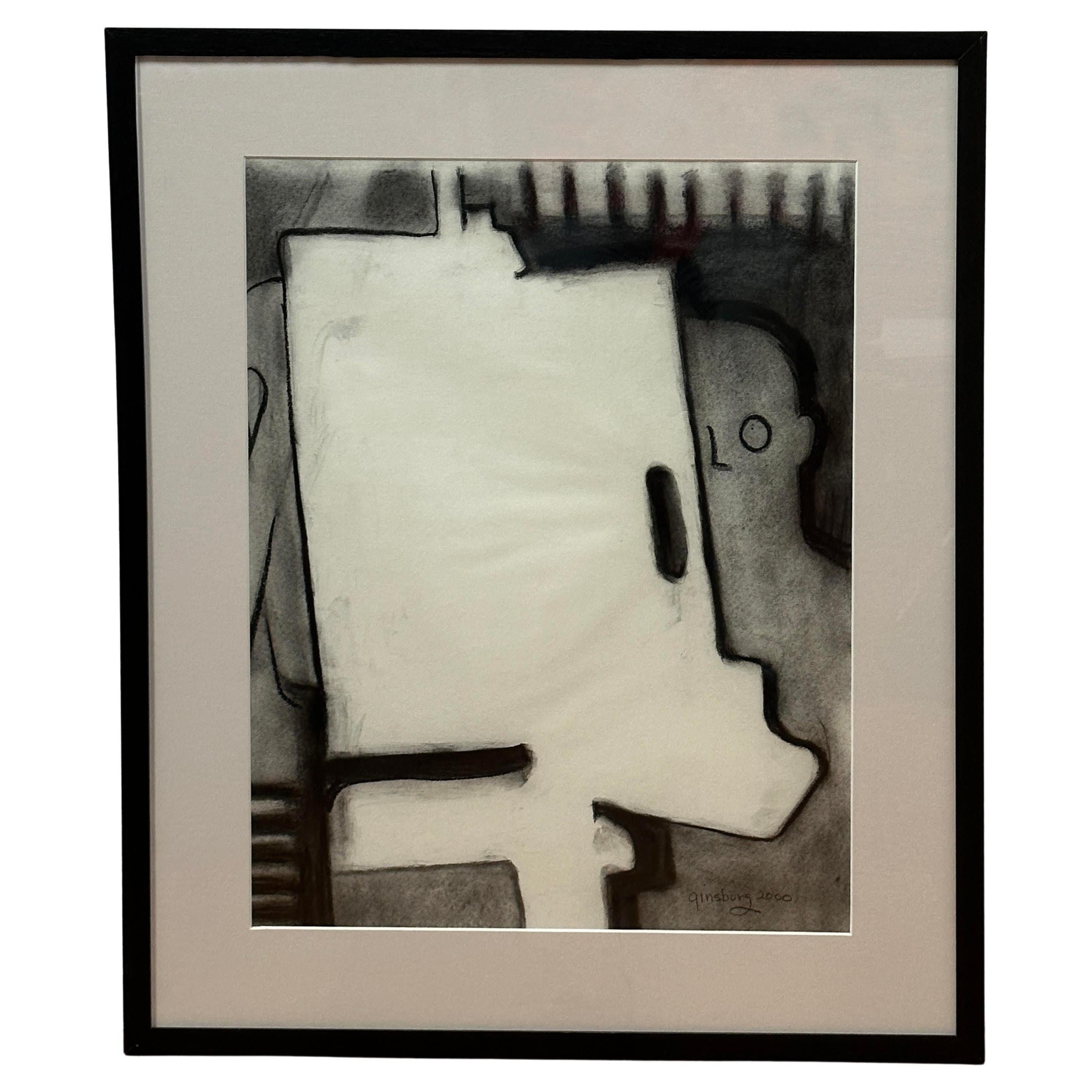 Lorraine Ginsburg was an insightful and prolific artist, born in the Bronx in 1929. She passed away in 2020. 
She experimented extensively, playing with abstract forms or executing multiple studies of a model in charcoal or pencil. Her work was