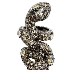 Lorraine Schwartz Champagne Rose Cut Diamond Snake Ring