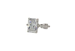 Lorraine Schwartz GIA 2.51 Carat D SI1 Radiant Cut Diamond Solitaire Ring