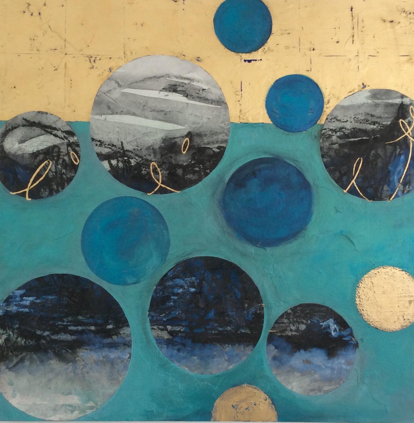 Lorraine Thorne Ascending, multimedia, original artwork, contemporary