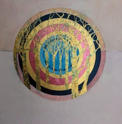 Circle of Life Pink, Lorraine Thorne, Contemporary art, Minimalist painting
