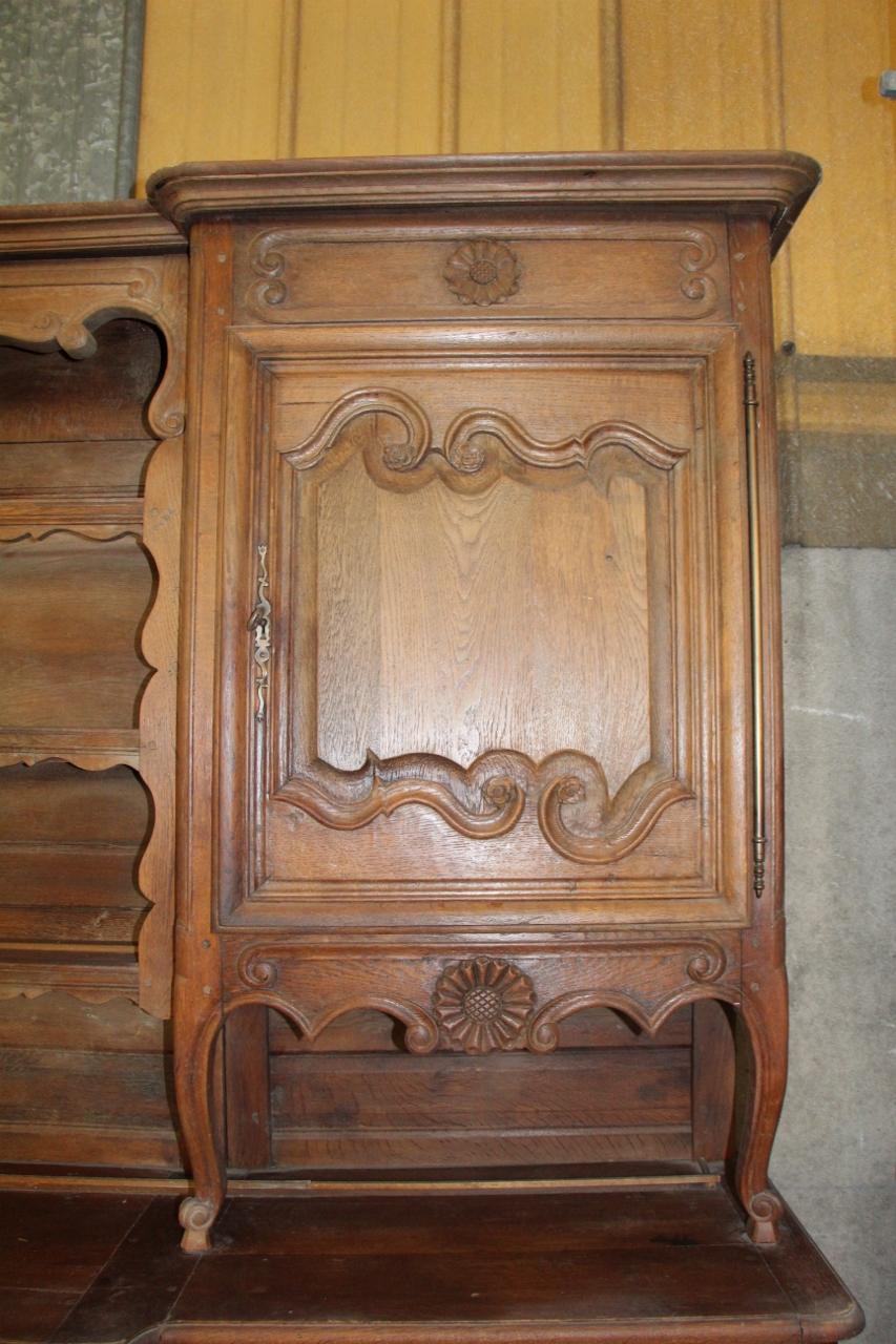 Buffet et commode à deux corps Lorrain Bon état - En vente à Charmes, FR
