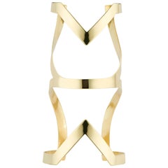 Brass Fawohodie Cuff Bracelet by Lorraine West