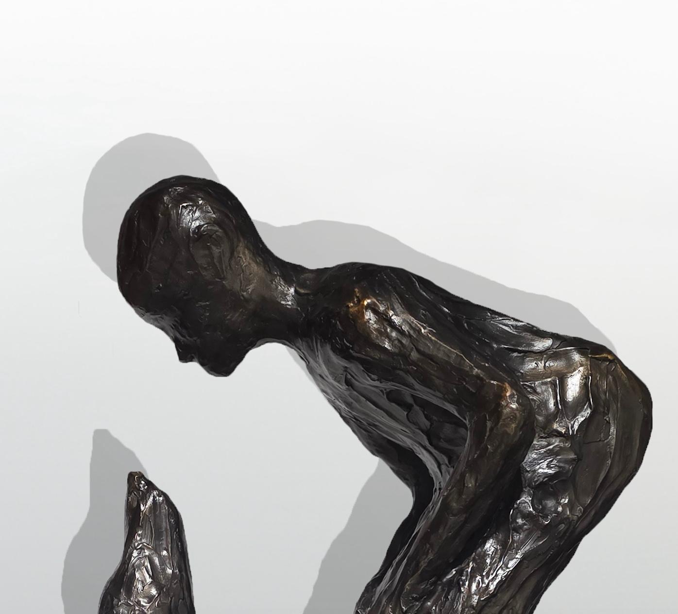 5' Who Rescued Who ed/19 - Sculpture by Lorri Acott