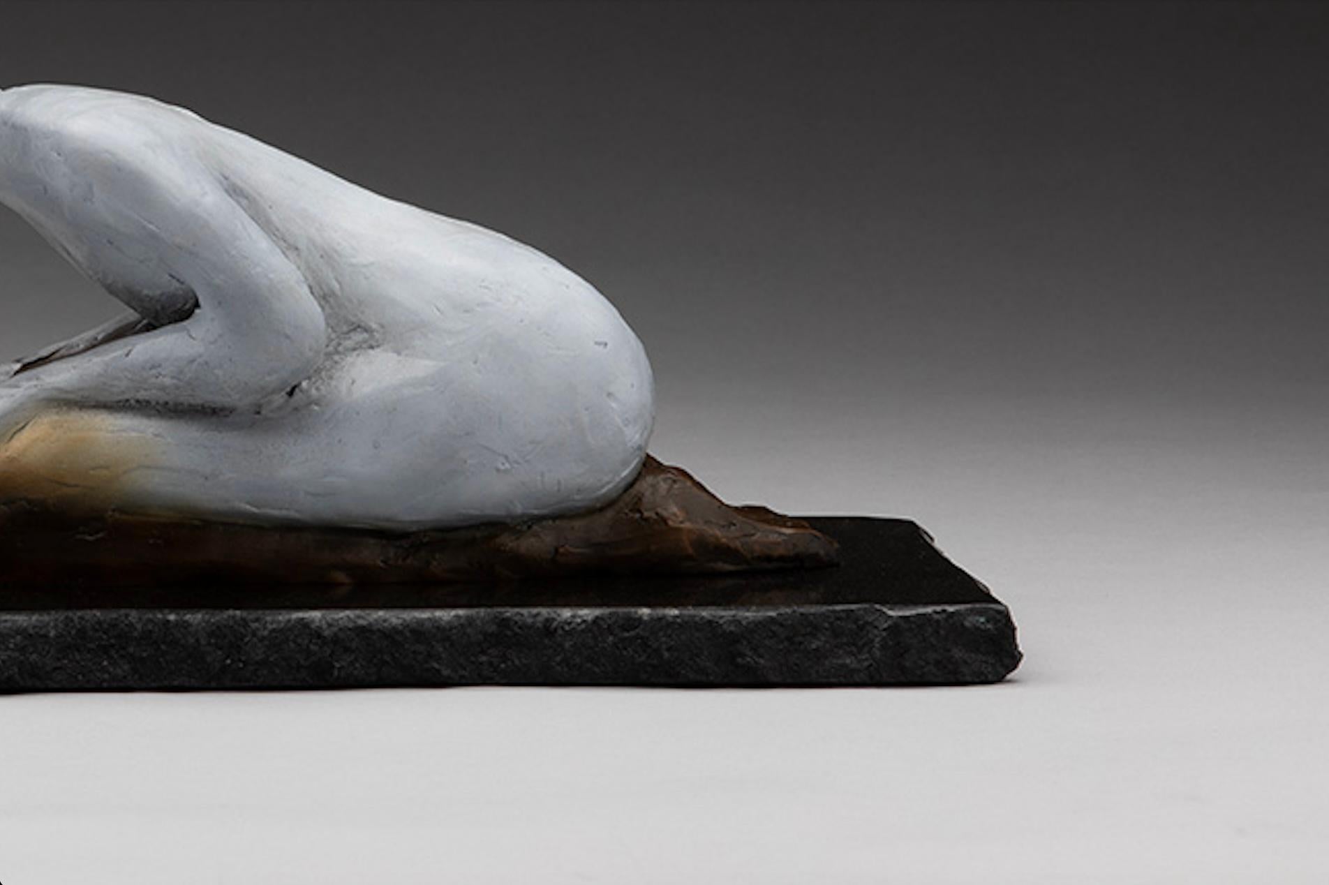 Reunion 4/49 - Gold Figurative Sculpture by Lorri Acott