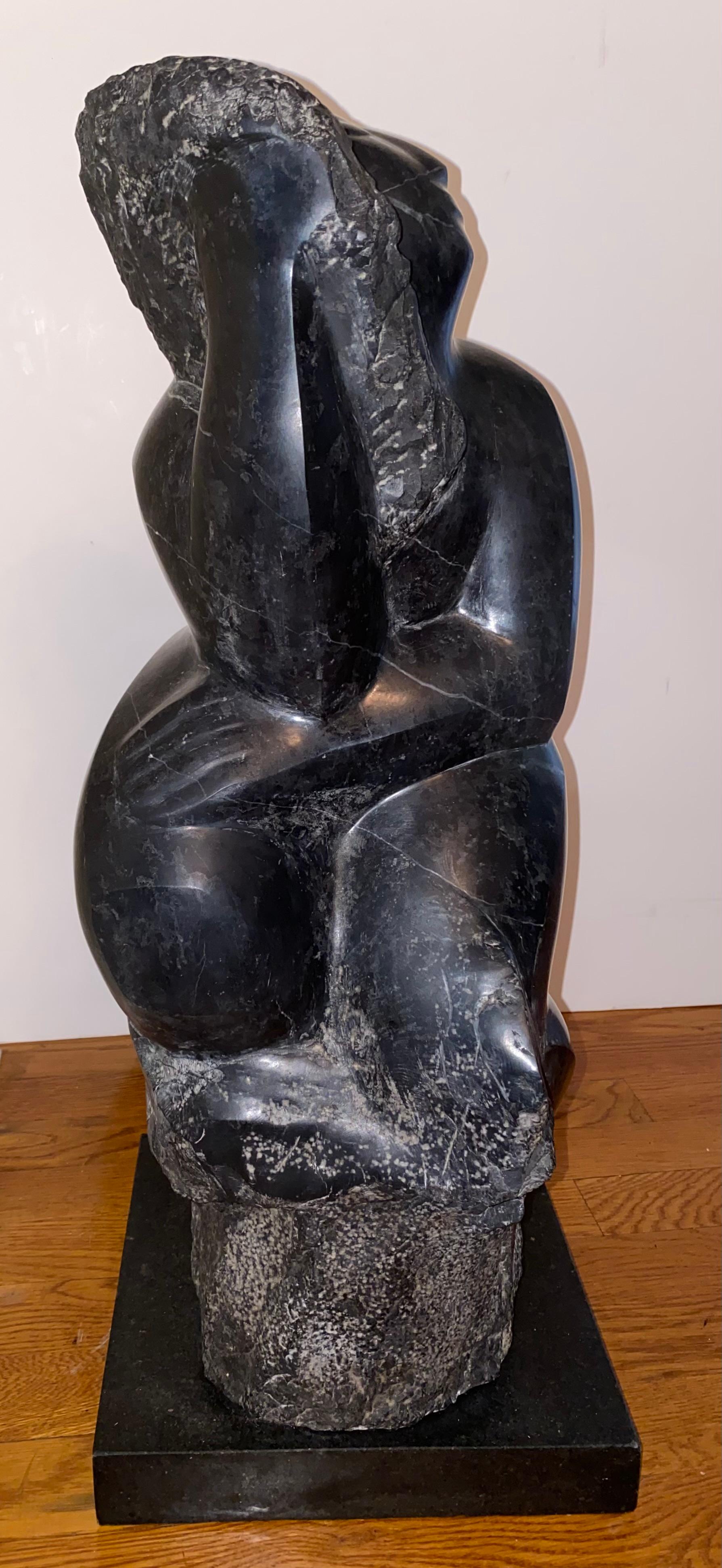 Nackt (Beige), Nude Sculpture, von Lorrie Goulet
