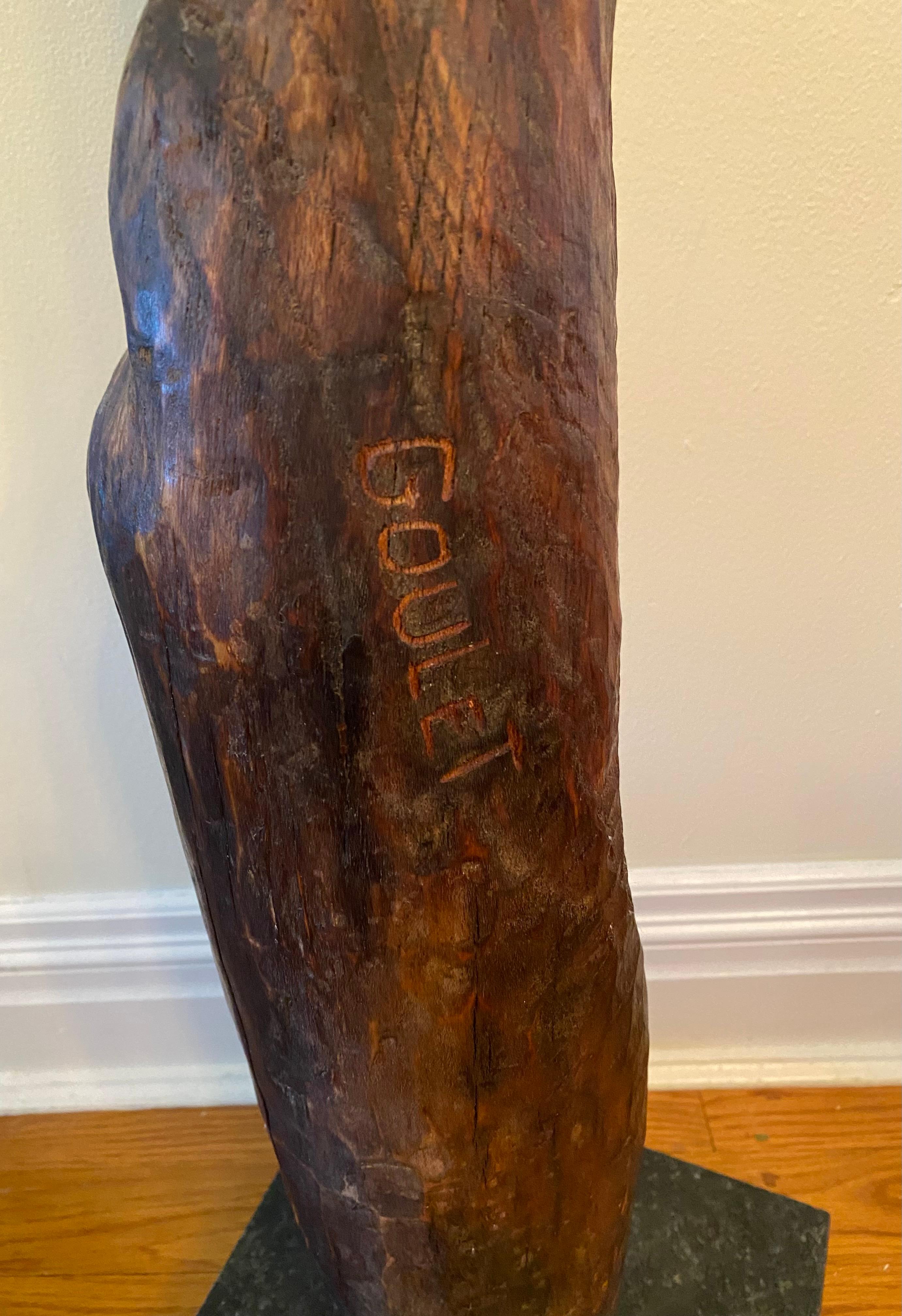 Nude Torso - Brown Nude Sculpture by Lorrie Goulet