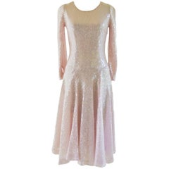 Lorry Newhouse Rose Pink Sequin Summer Dress Lorry Newhouse Rose Pink Sequin Summer Dress