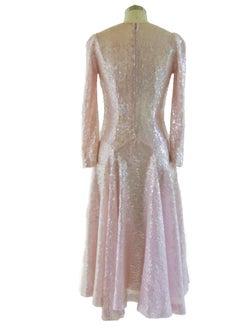 Lorry Newhouse Rose Pink Sequin Summer Dress