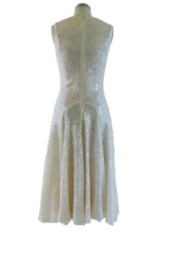 Lorry Newhouse White Sequin Summer Dress