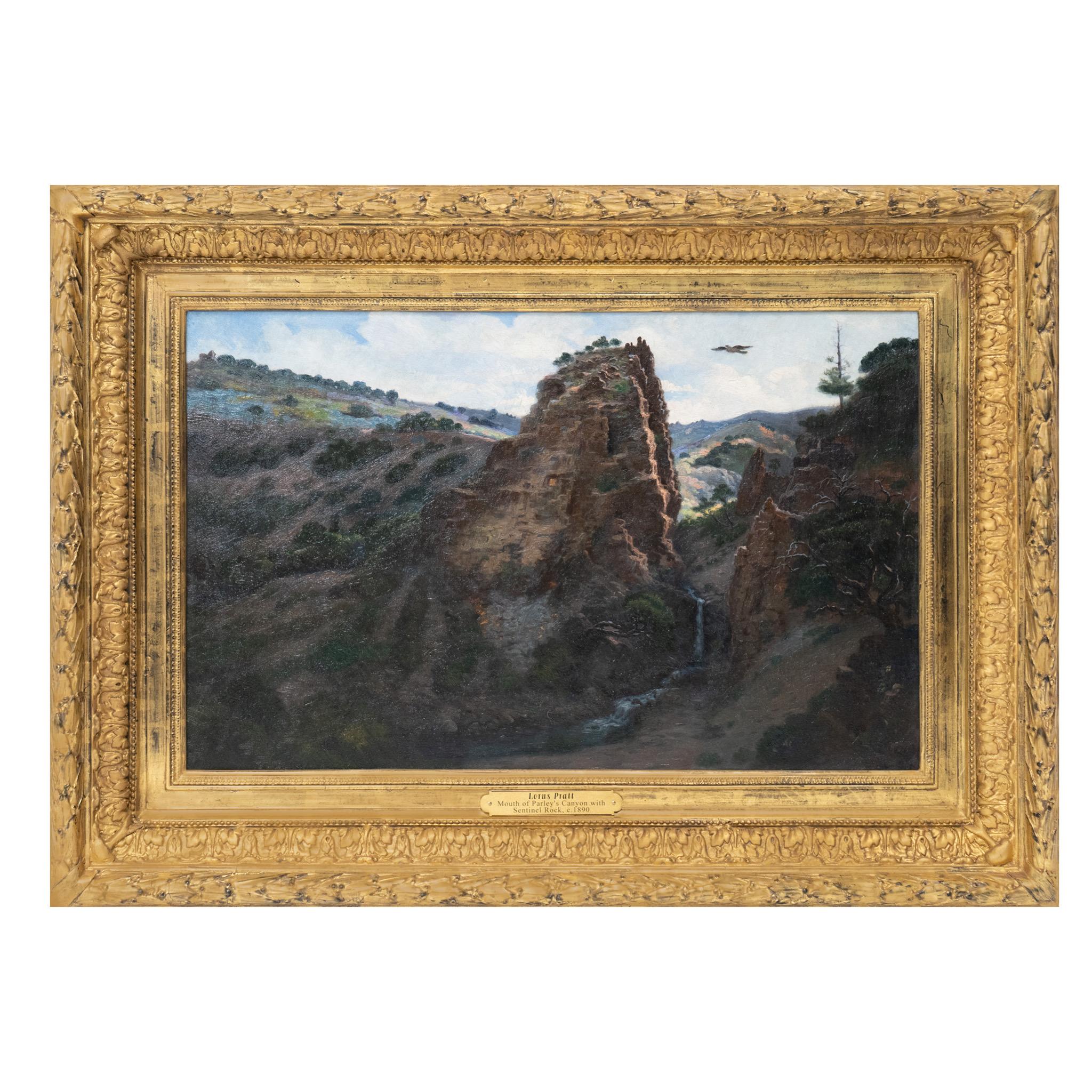 Lorus Pratt Landscape Painting - Mouth of Parley's Canyon with Sentinel Rock