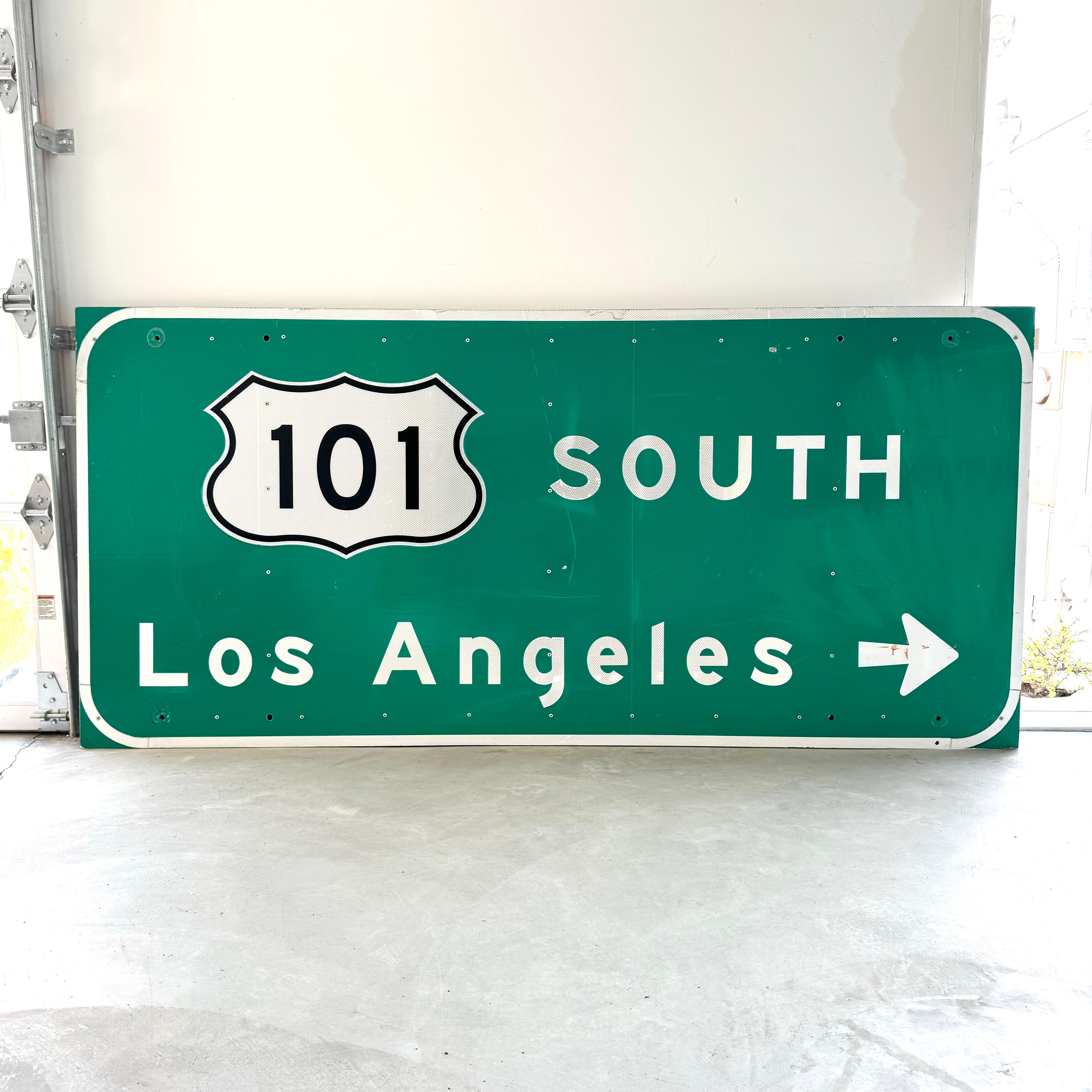 American Los Angeles 101 Freeway Sign, 1990s USA