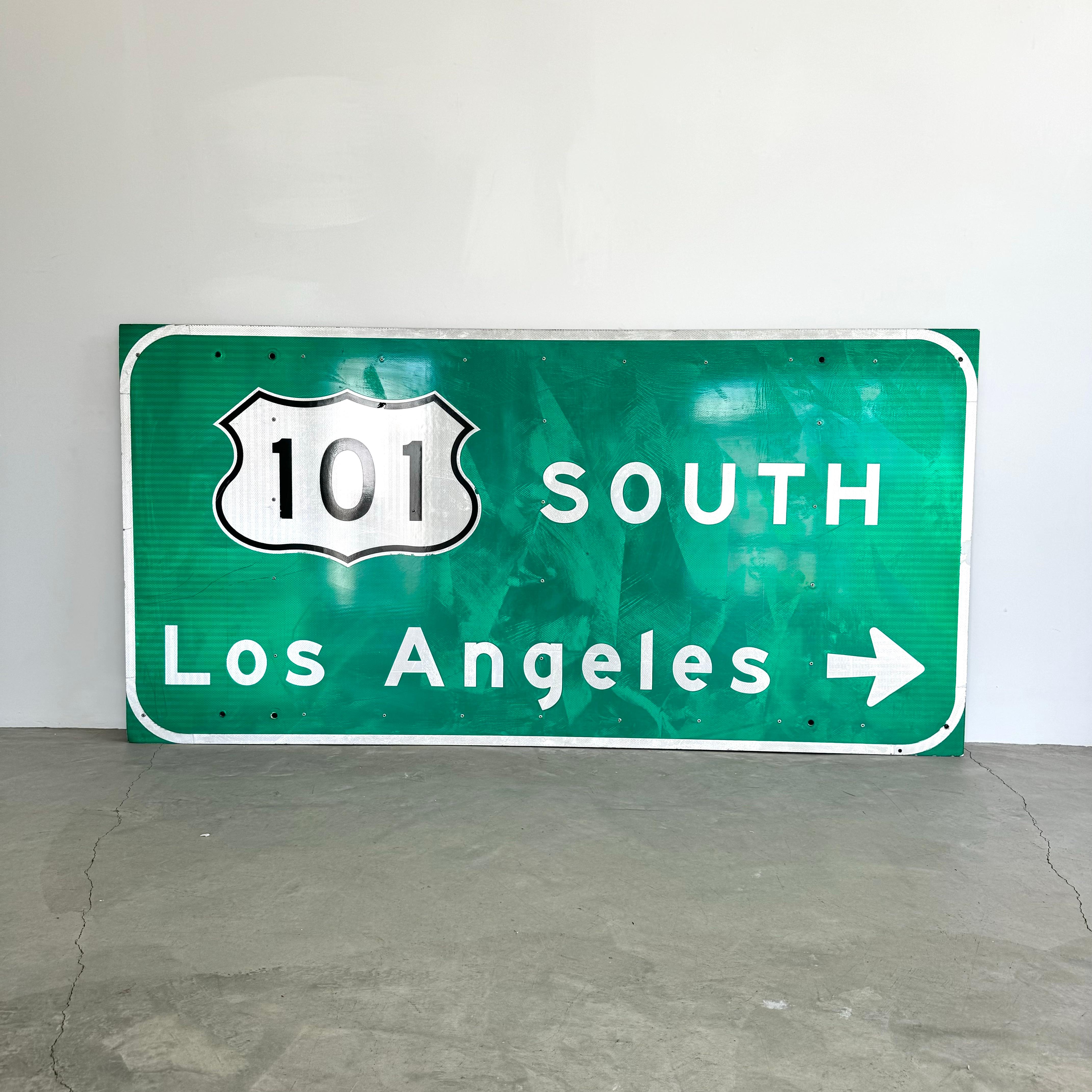 Late 20th Century Los Angeles 101 Freeway Sign, 1990s USA