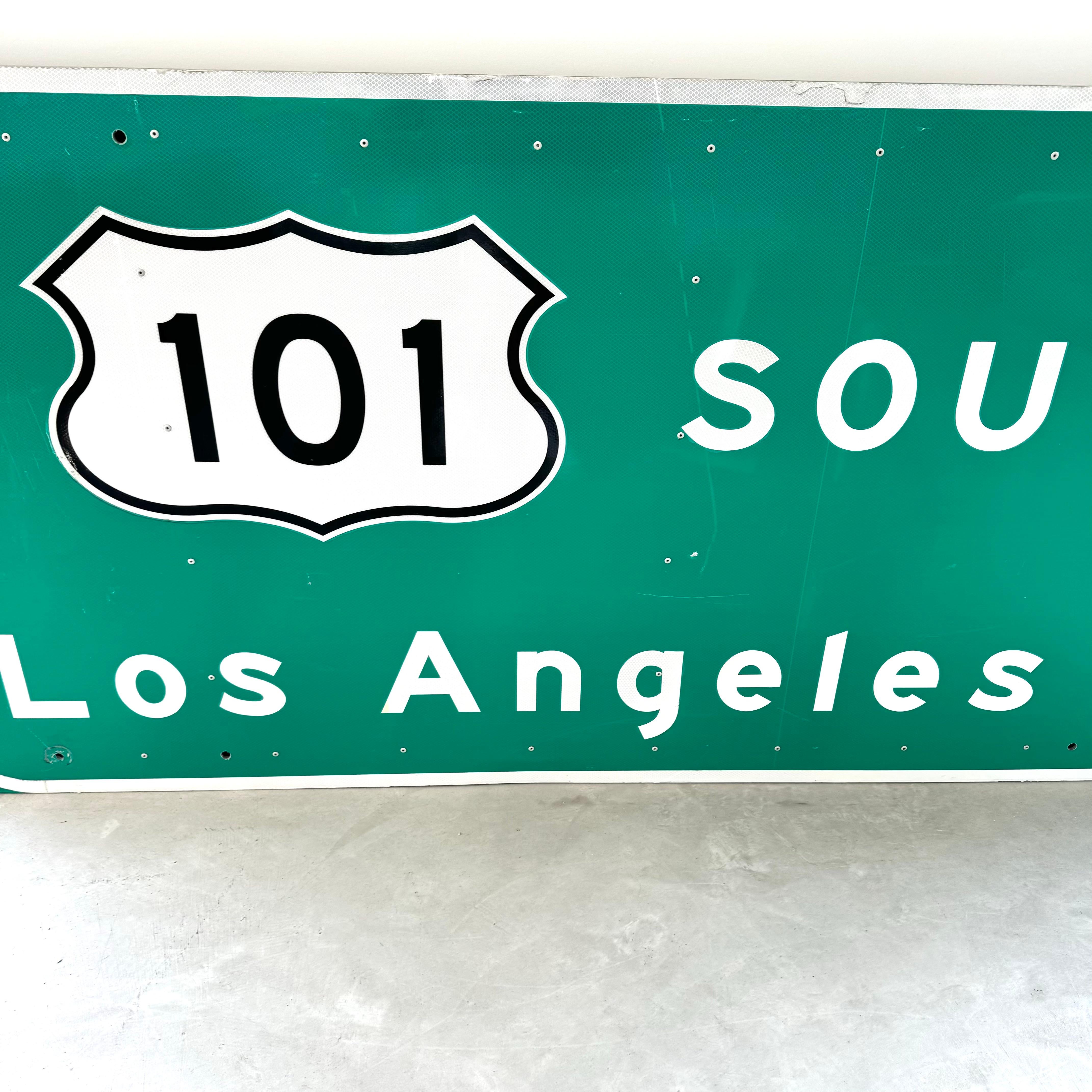 Los Angeles 101 Freeway Sign, 1990s USA 1