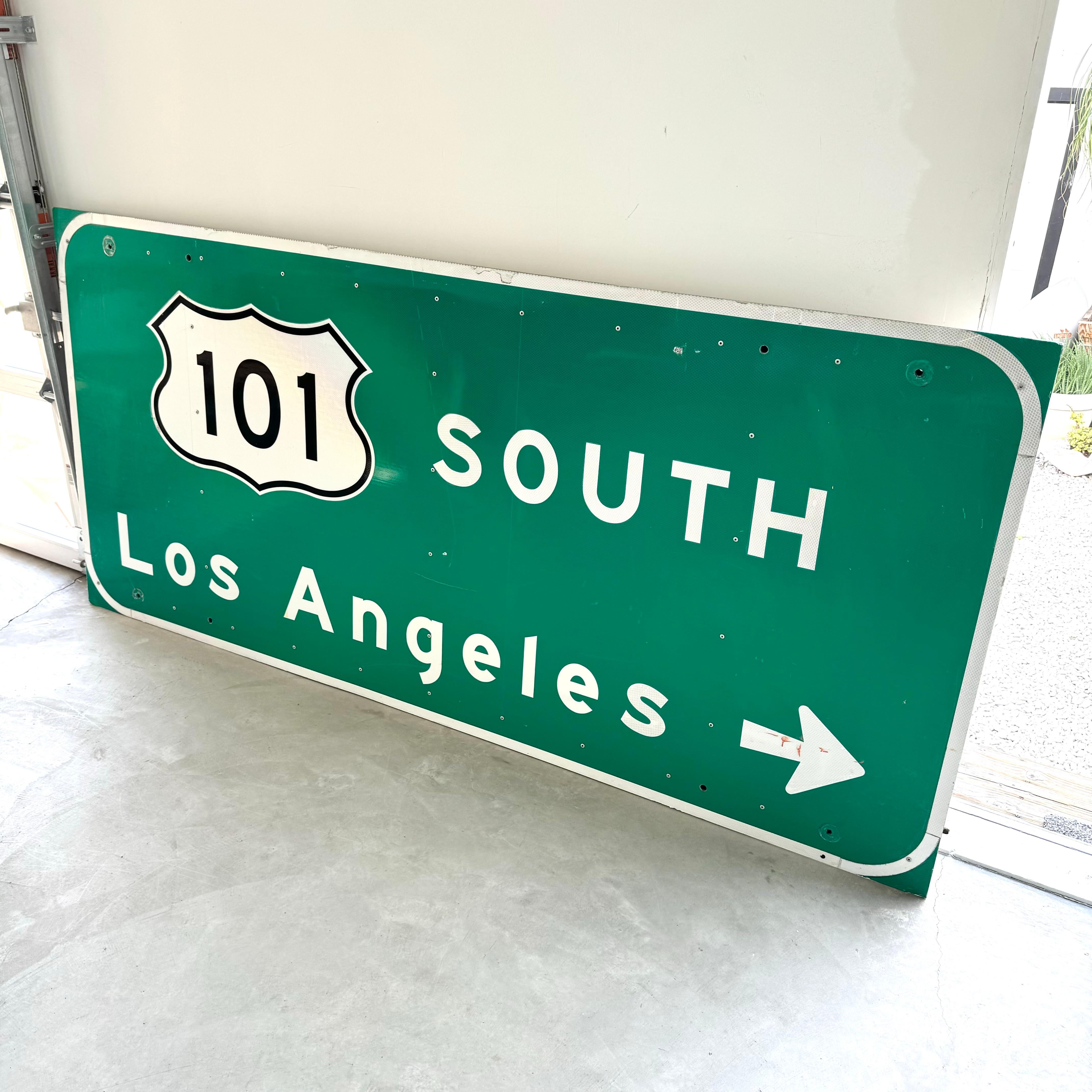 Los Angeles 101 Freeway Sign, 1990s USA 4