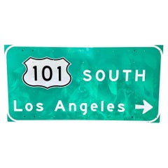 Vintage Los Angeles 101 Freeway Sign, 1990s USA
