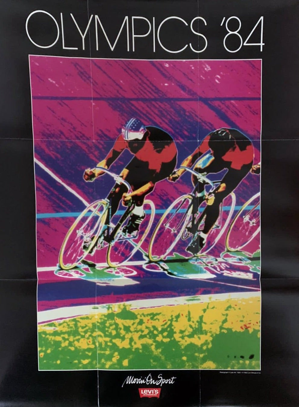 Los Angeles 1984 Olympics - Levi's Original Poster by Levi's, 1994 For Sale