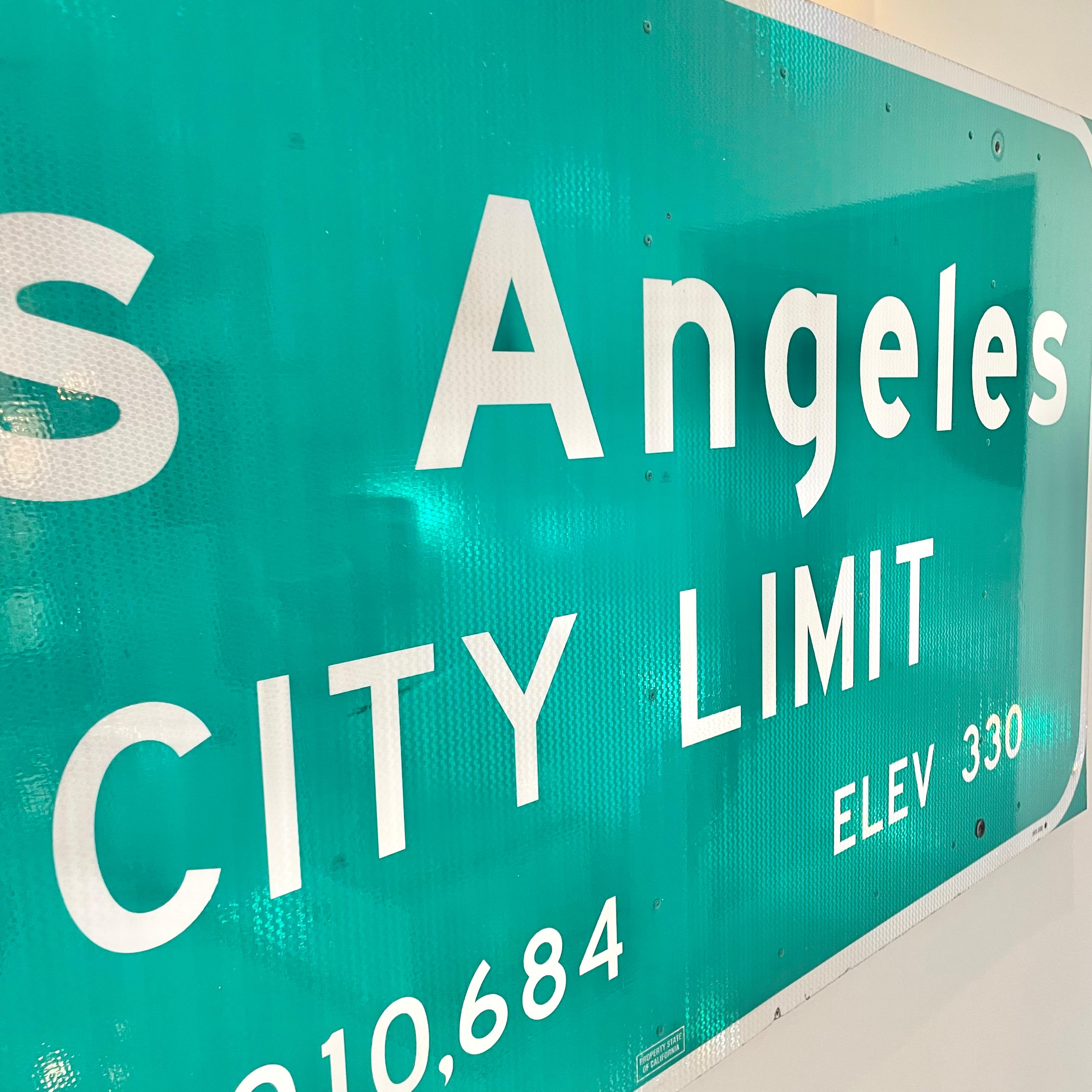 Los Angeles City Limit Freeway Sign, USA 1