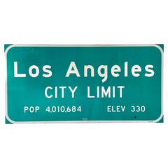 Los Angeles City Limit Freeway Sign, USA