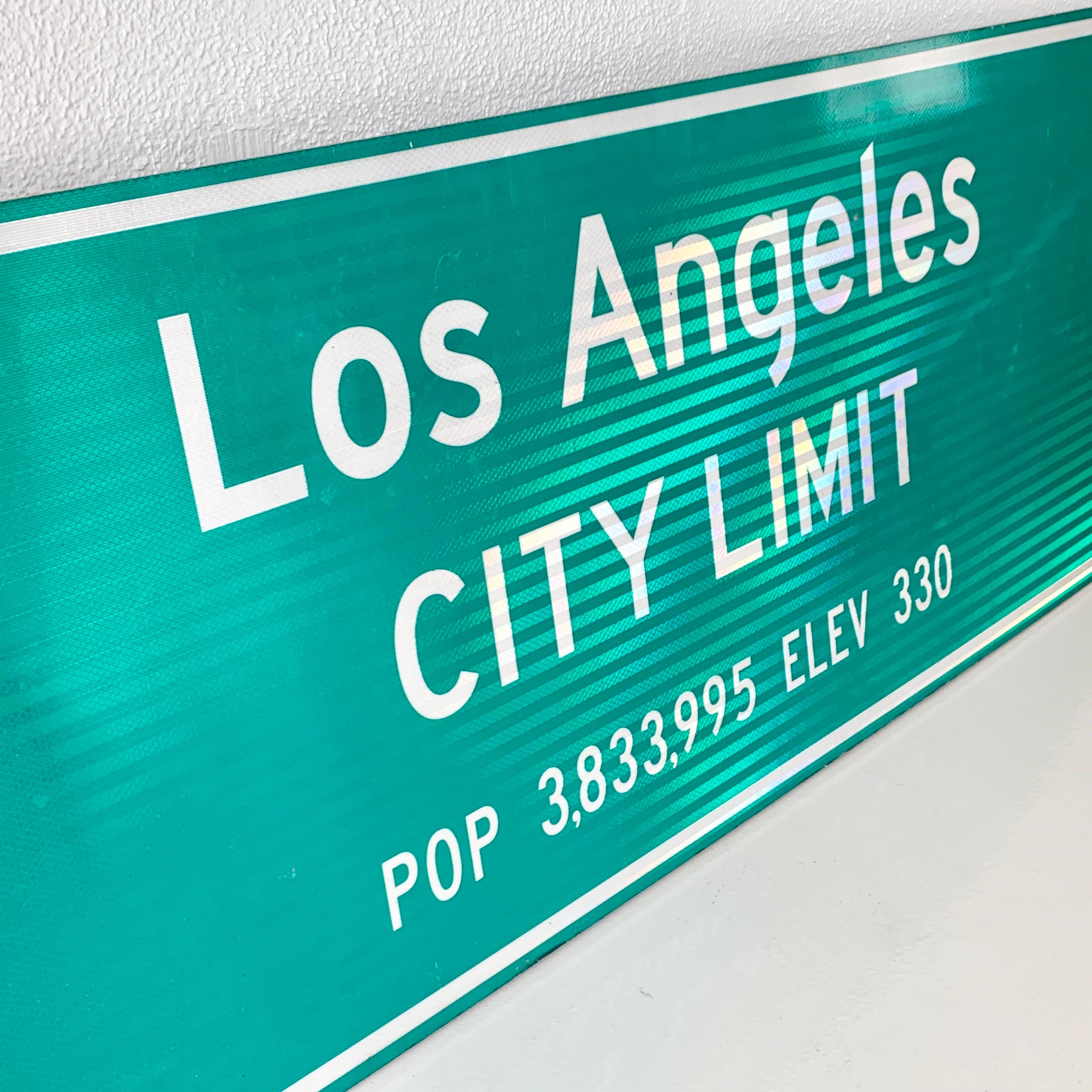 Panneau de signalisation de la ville de Los Angeles (autoroute) en vente 3