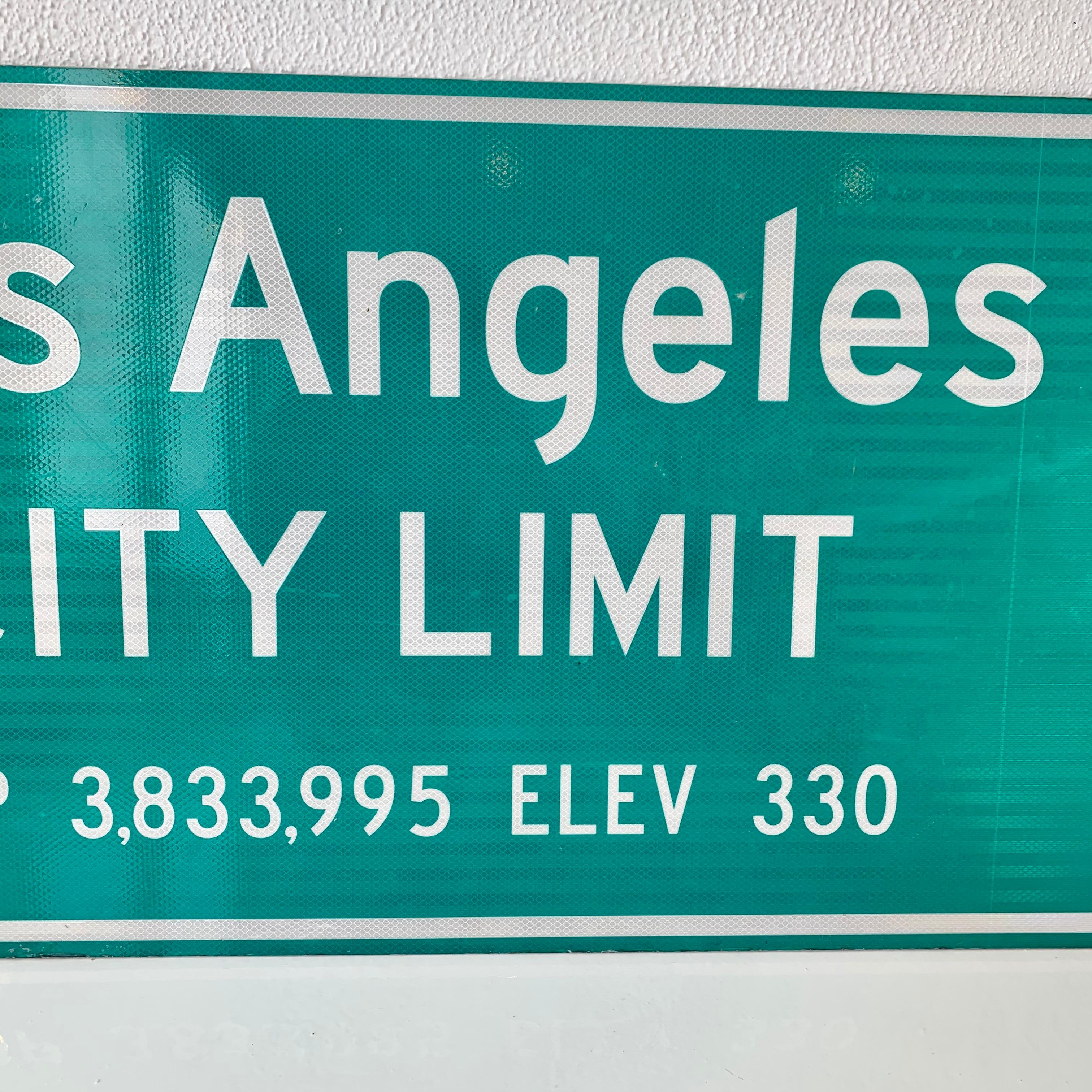 Fin du 20e siècle Panneau de signalisation de la ville de Los Angeles (autoroute) en vente