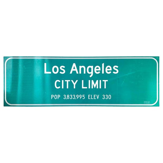 Los Angeles 'DEAD END' Embossed Street Sign