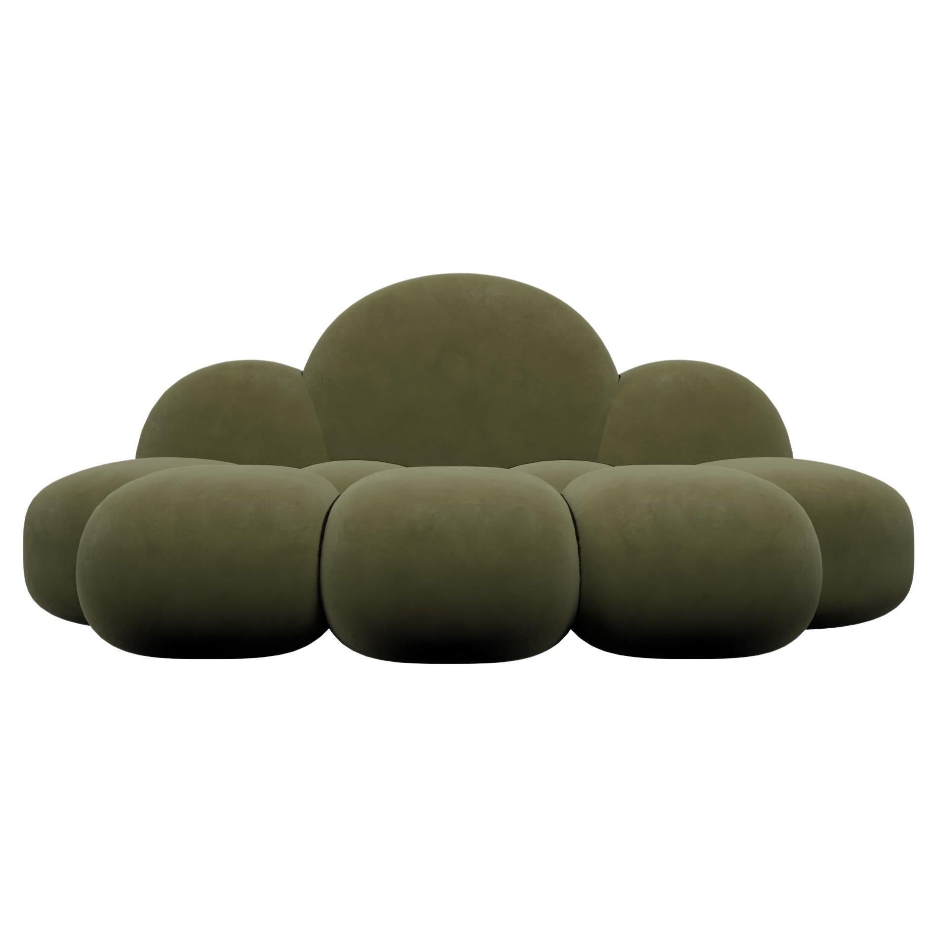 LOS ANGELES Sofa in Olive by Alexandre Ligios, REP by Tuleste Factory For Sale