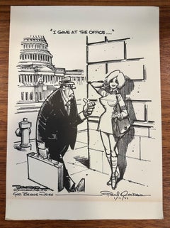 "Los Angeles Times" Political Cartoon Drawing - by Paul Conrad