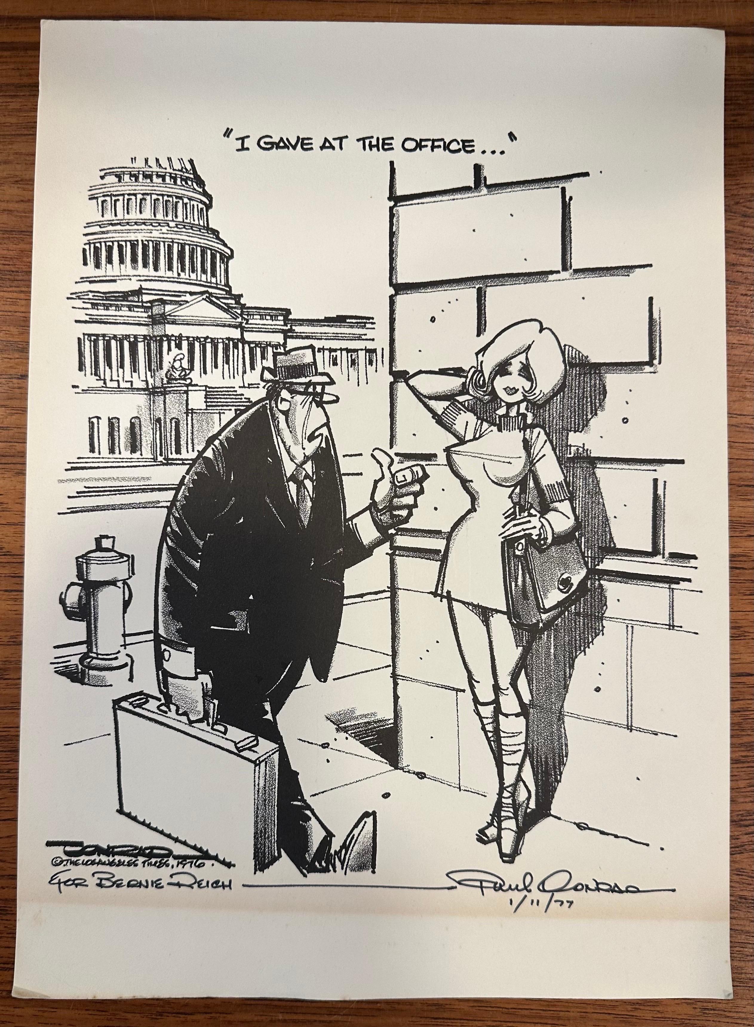 Dibujo de caricatura política de 
