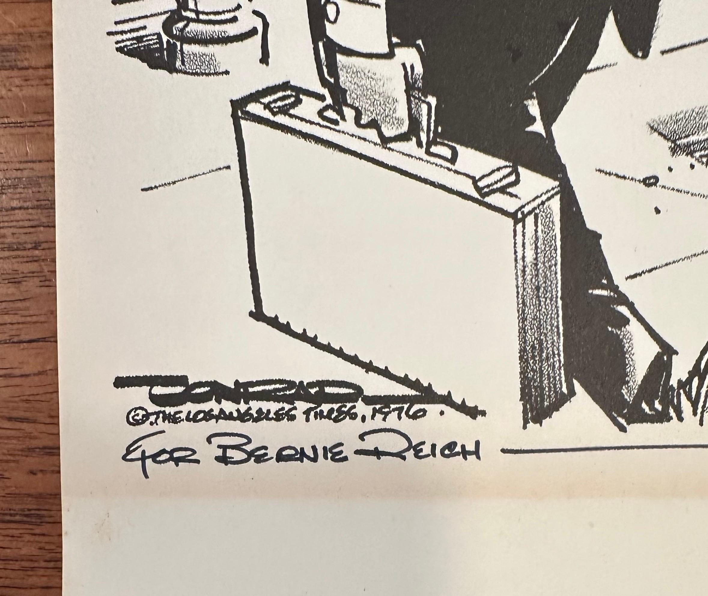 Dibujo de caricatura política de 