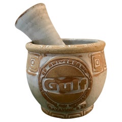 Los Artesanos Pottery Gulf Oil Refining Company 25th Anniversary Edition Mortar