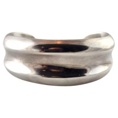 Los Ballesteros Mexiko Sterlingsilber Tafelaufsatz Groove Manschettenarmband #18597