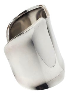 Pulsera brazalete escultórica de plata de ley de Los Ballesteros nº 21.675