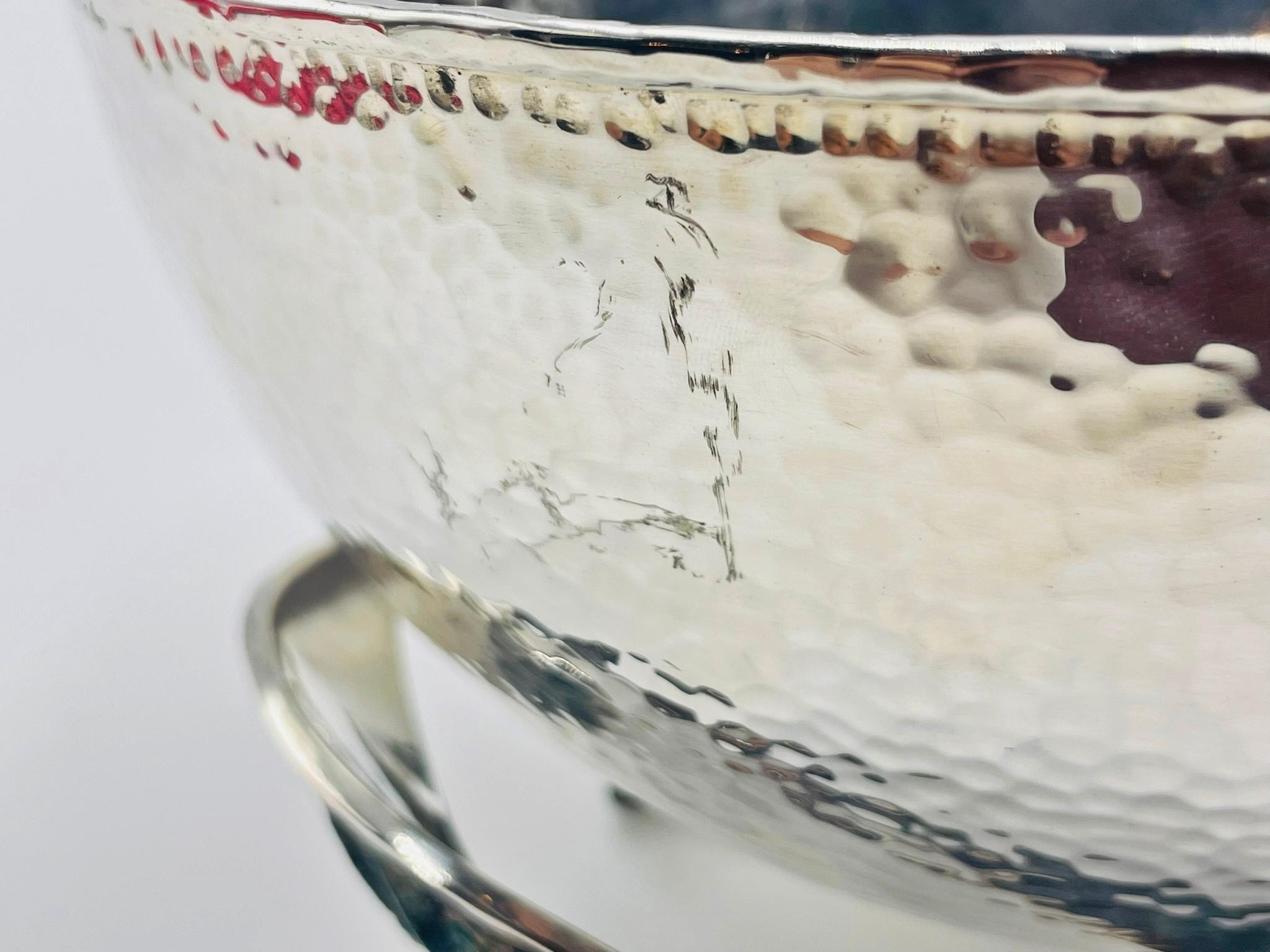 Los Castillo 1950 - Ciotola in argento con base di pesce intarsiata in malachite, Taxco, firmata in vendita 11