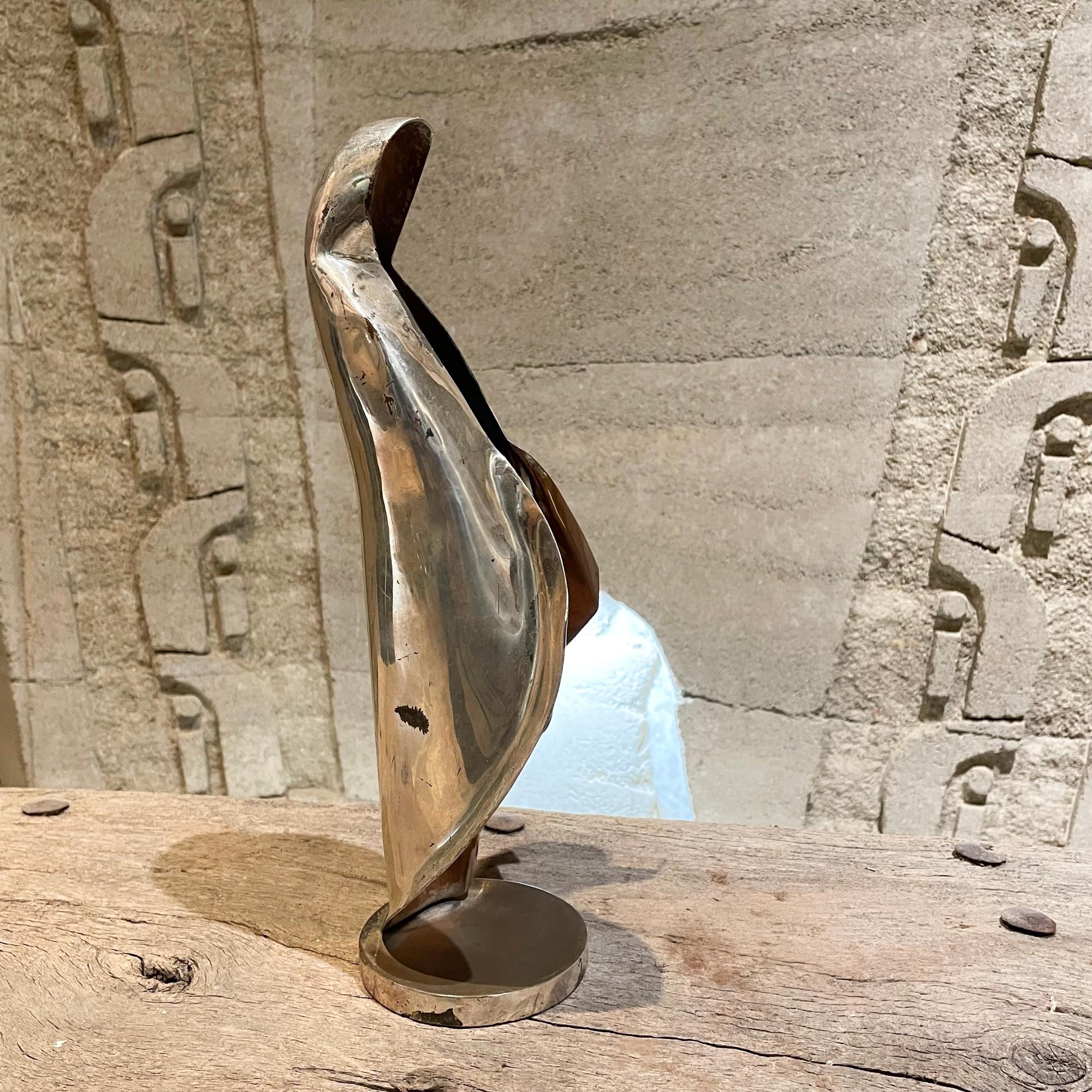 Mid-20th Century Los Castillo Abstract Virgin Mary Guadalupe in Mixed Metals Taxco Mexico 1960s