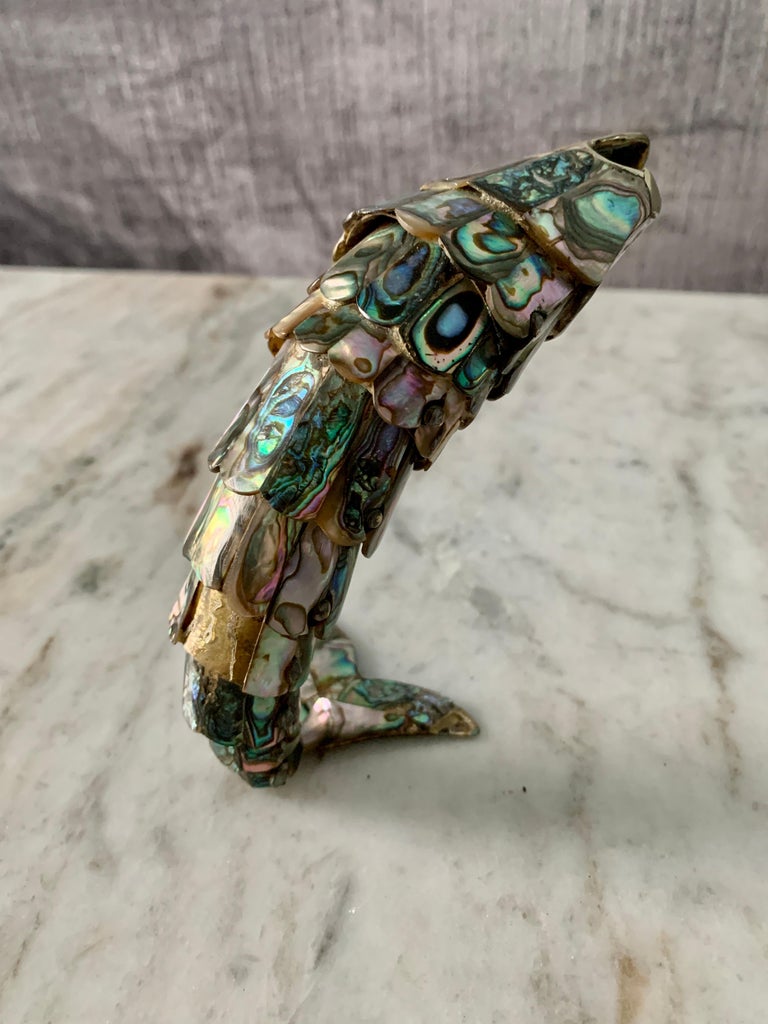 Mexican Los Castillo Articulated Abalone Fish Bottle Opener For Sale