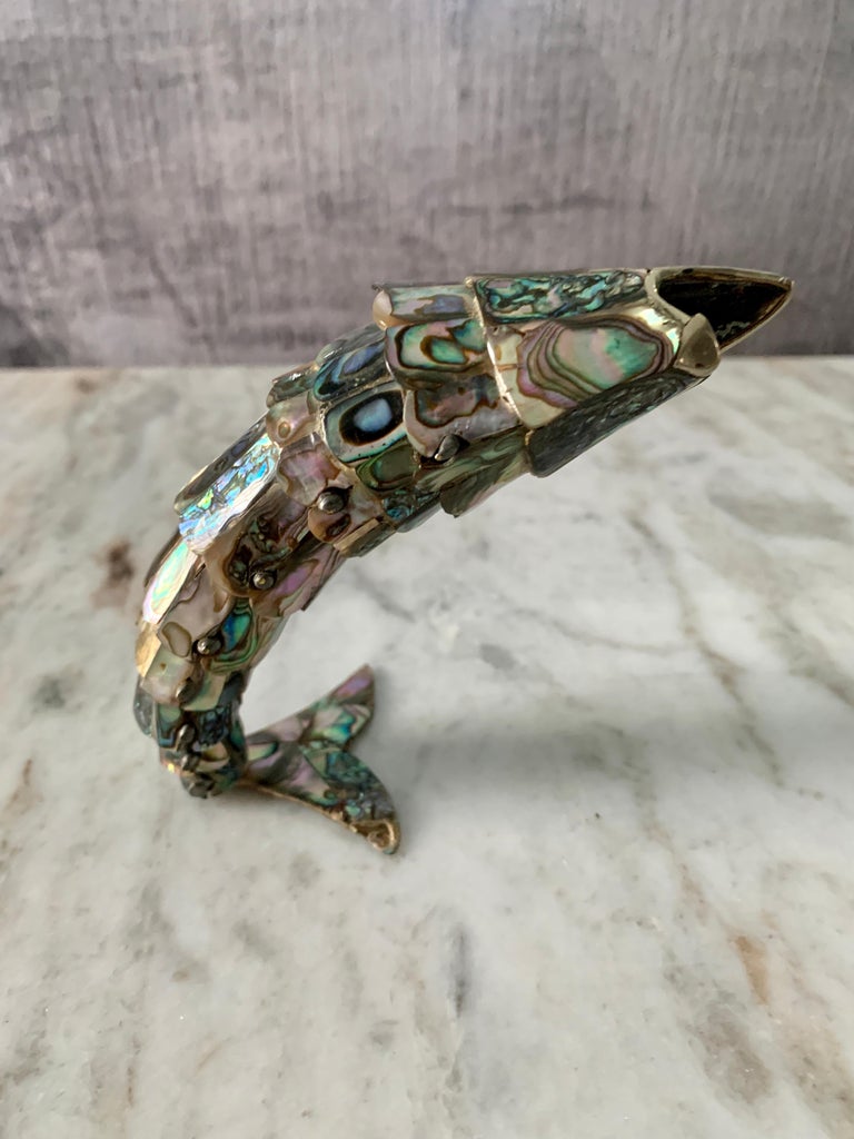 20th Century Los Castillo Articulated Abalone Fish Bottle Opener For Sale