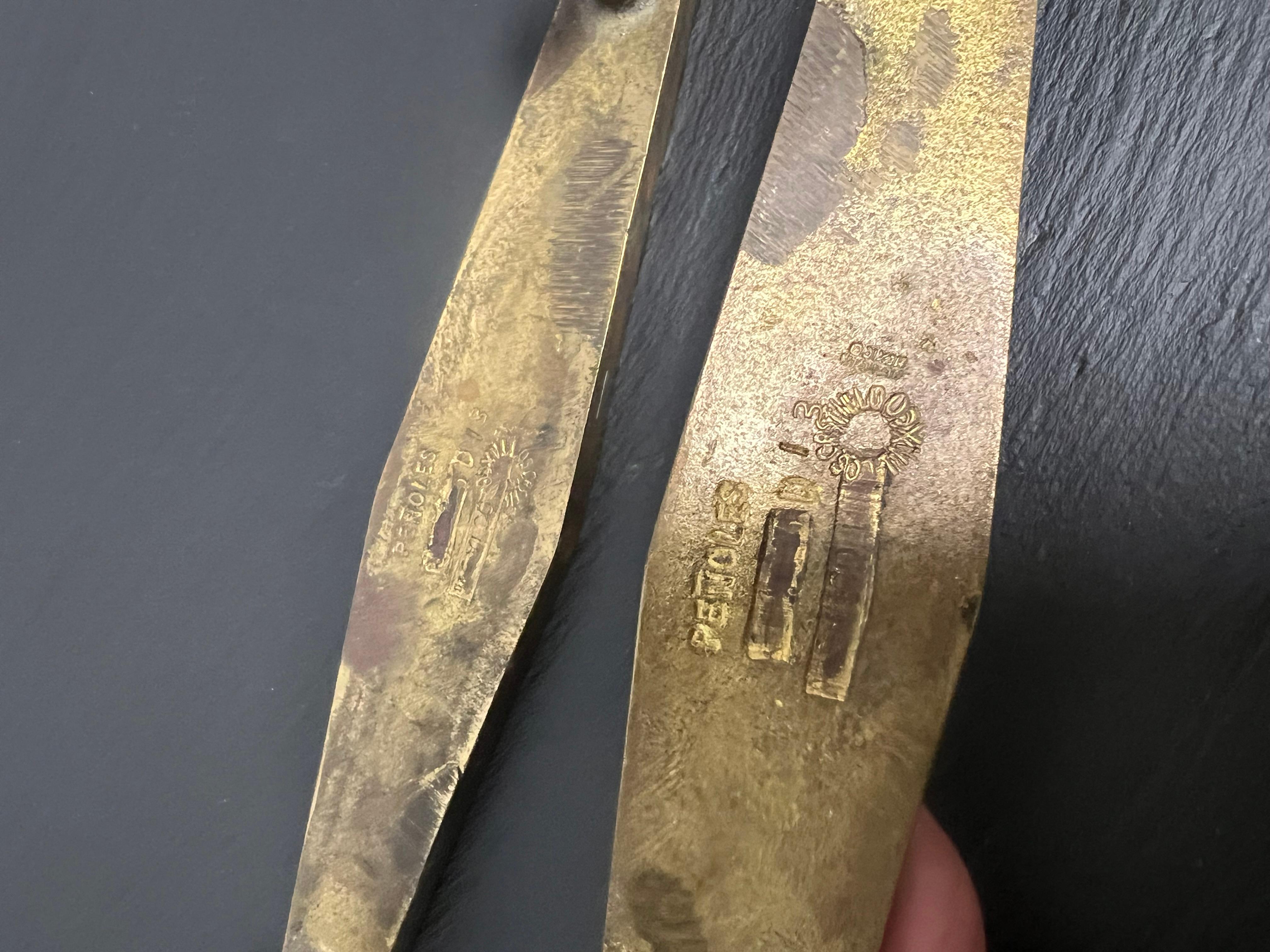 Los Castillo Brass Modernist Cabinet Drawer Pulls For Sale 3