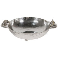 Los Castillo Hand-Hammered Lizard Bowl Wolmar Castillo, 1960s