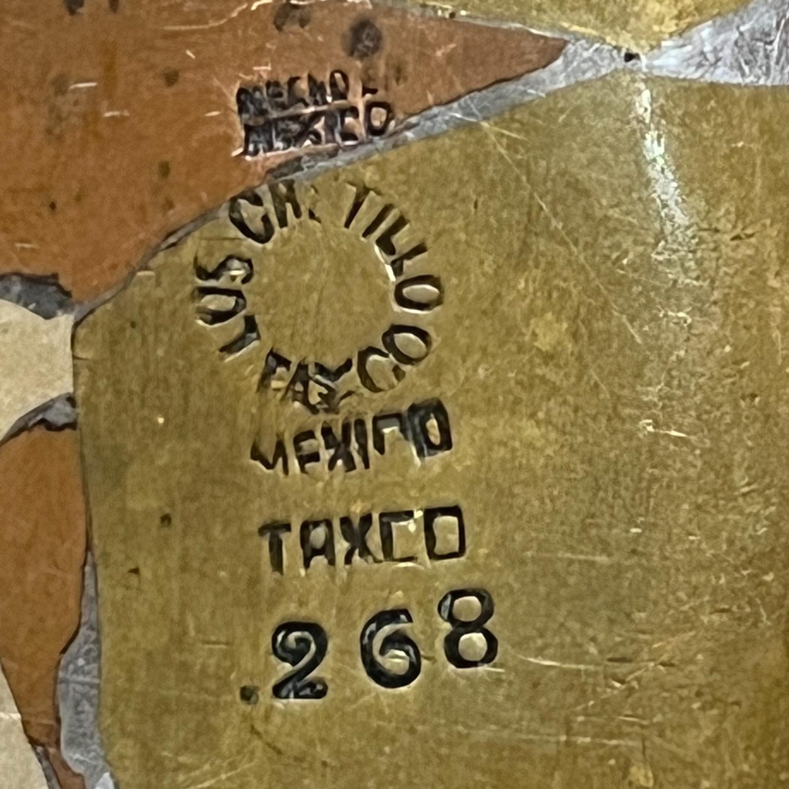 Los Castillo Mixed Metal Plate Taxco Mexiko, 1960er Jahre (Metall) im Angebot