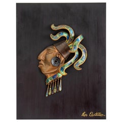 Los Castillo Mayan Mid-Century Modern Taxco Plaque