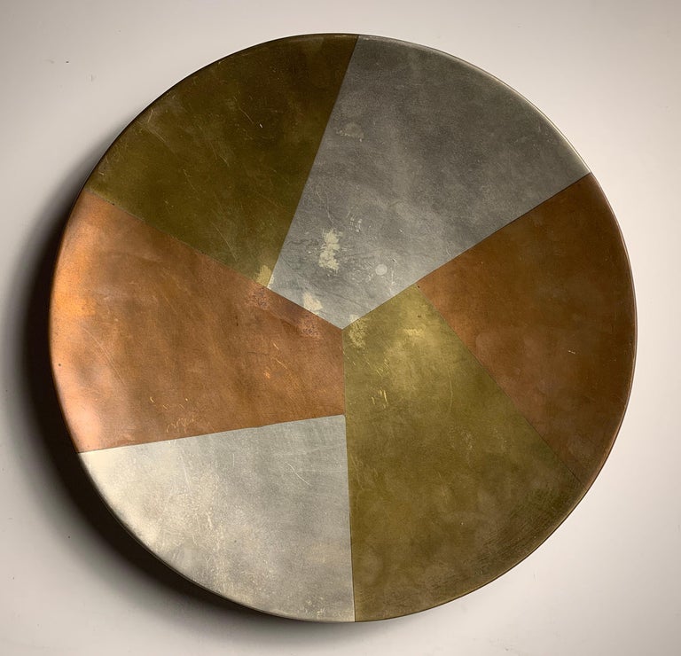 Los Castillo Metales Casados Handcrafted Mexico Mixed Metal Dish Bowl