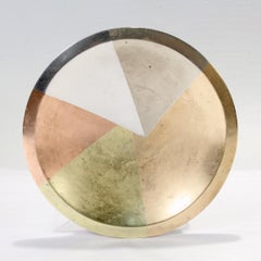 Los Castillo Metales Casados Mexican Modernist Handmade Mixed Metals Bowl / Dish