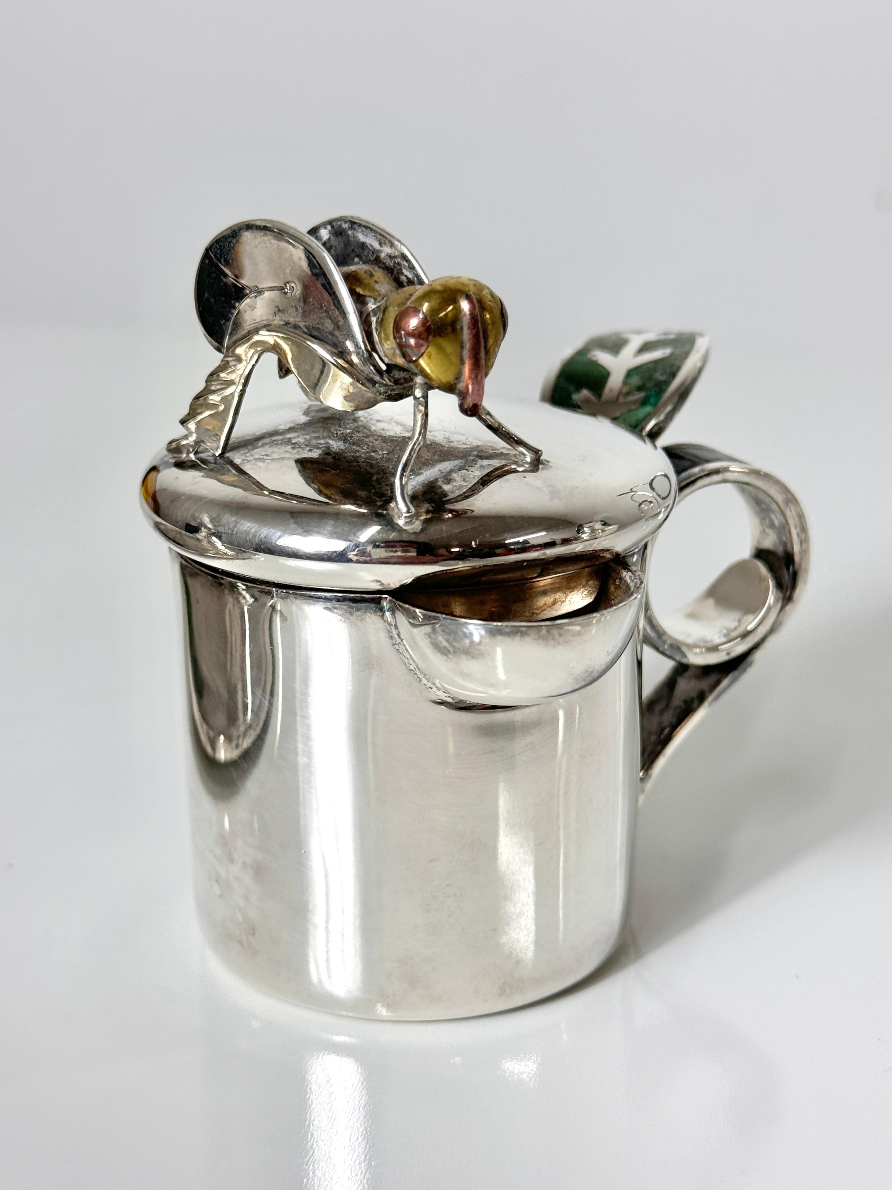 Los Castillo Mexico Silver Plate Parrot Creamer and Sugar Set with Serving Tray 1