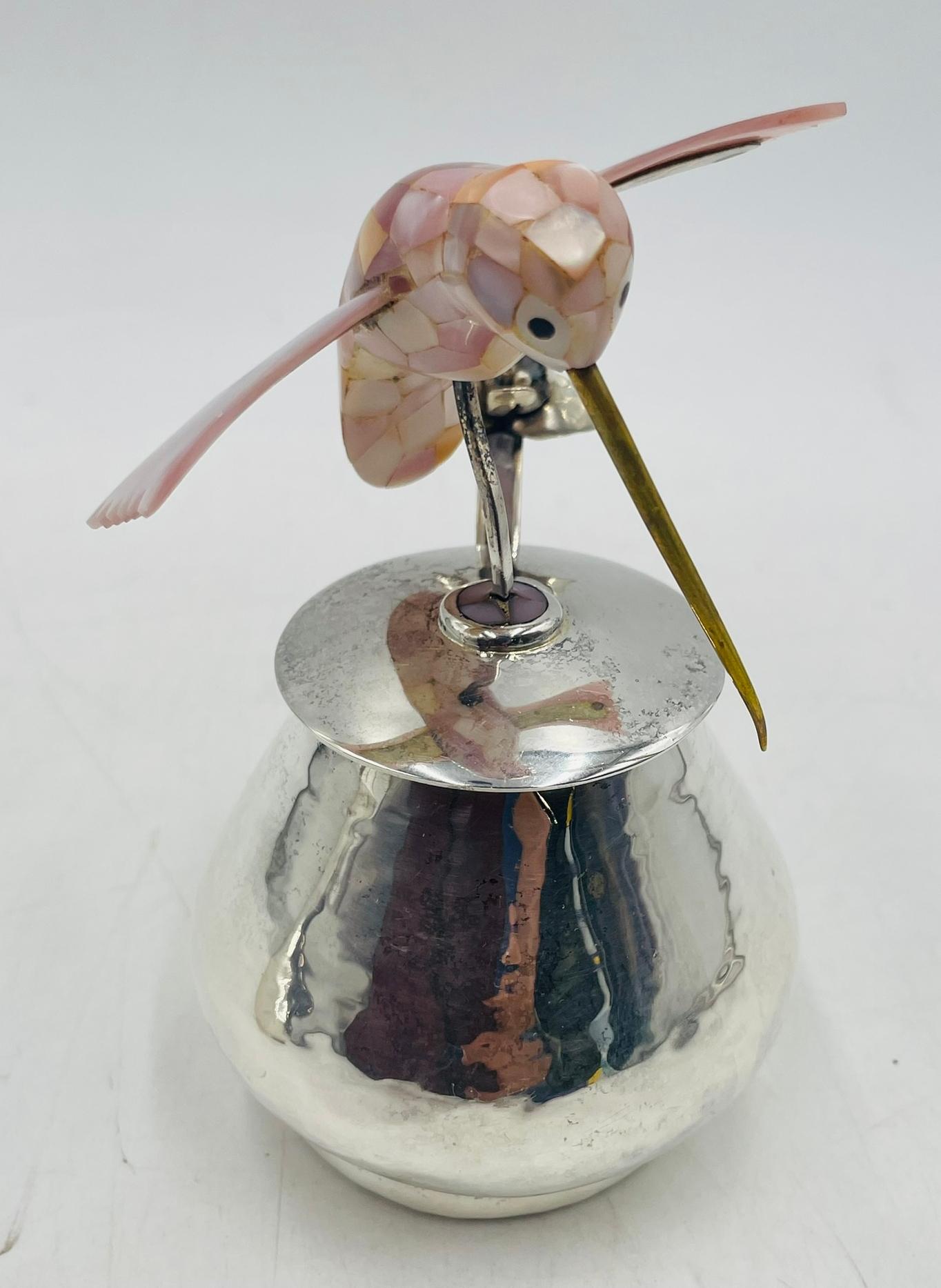 Crémier, sucre et louche en argent de Los Castillo, Taxco, années 1960 en vente 8