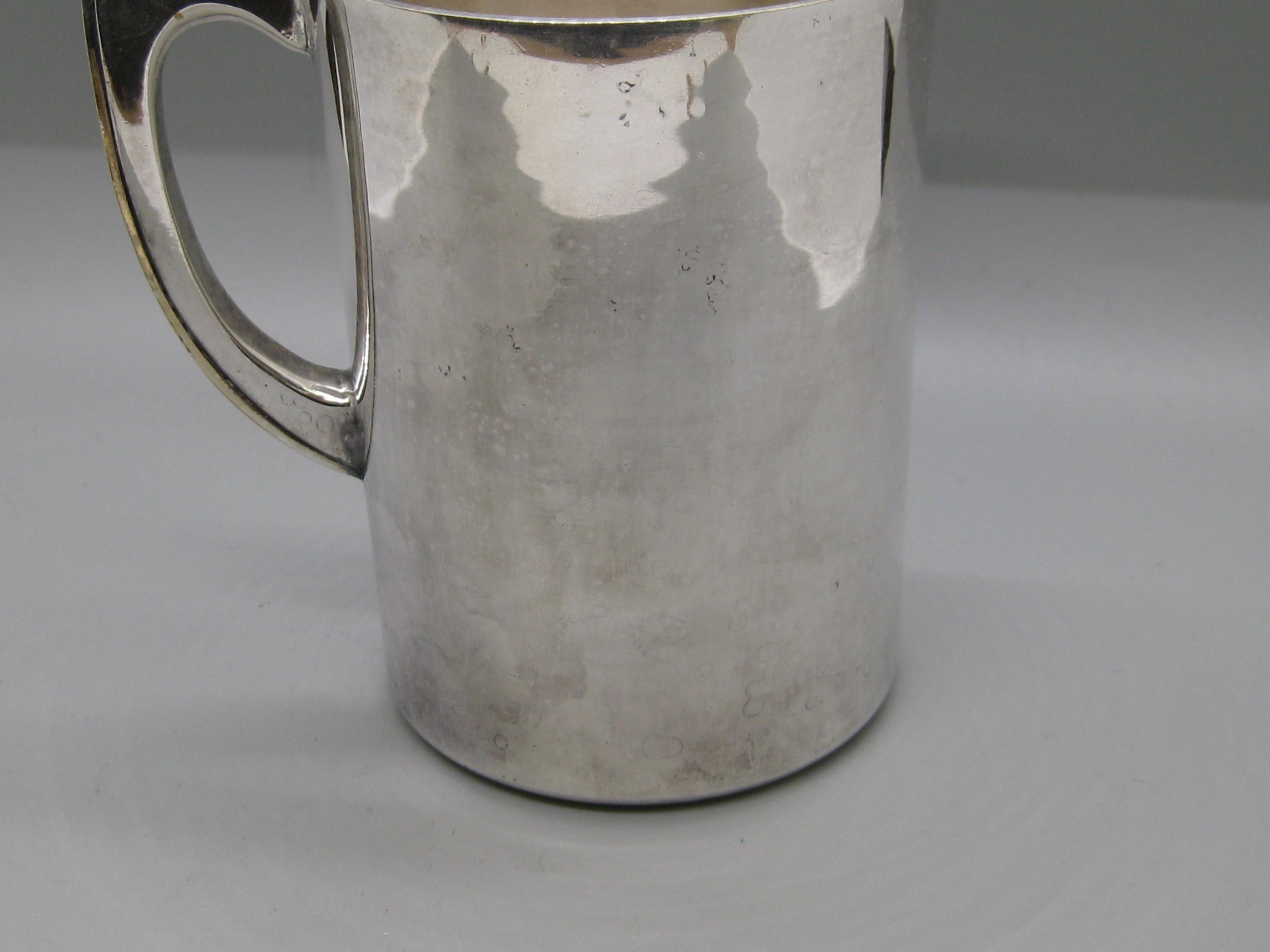 Los Castillo Taxco Mexico Taza artesanal de plata Turquesa y malaquita en venta 3