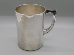 Los Castillo Taxco Handcrafted Mexico Silverplate Turquoise & Malachite Cup Mug