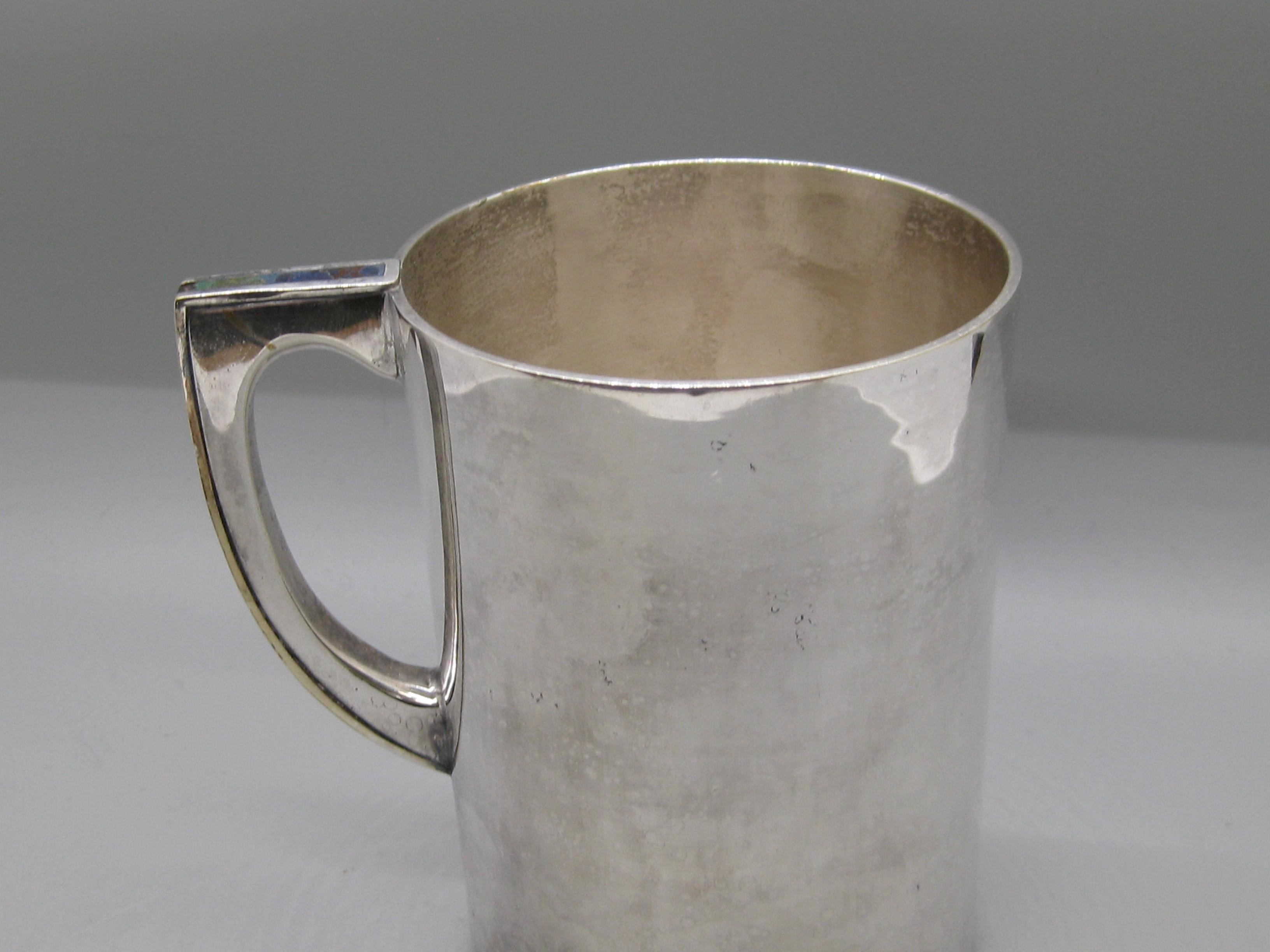 Los Castillo Taxco Mexico Taza artesanal de plata Turquesa y malaquita en venta 2