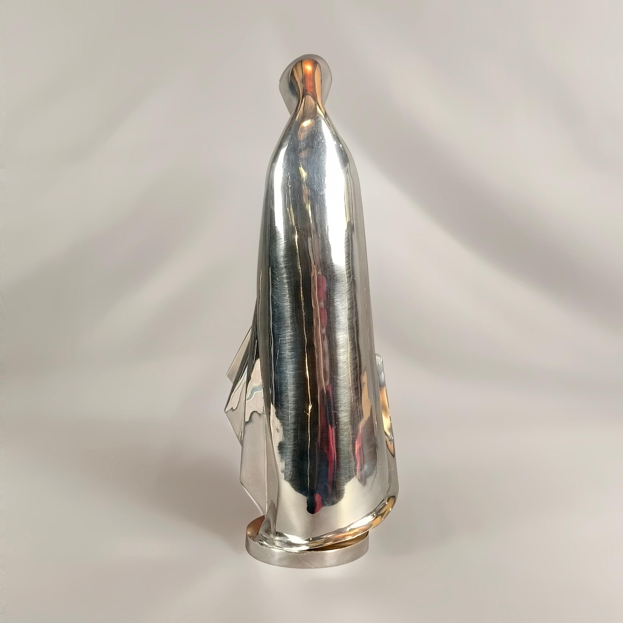 Messicano Los Castillo Taxco messicano degli anni '60 in lamina d'argento e di rame Vergine in vendita